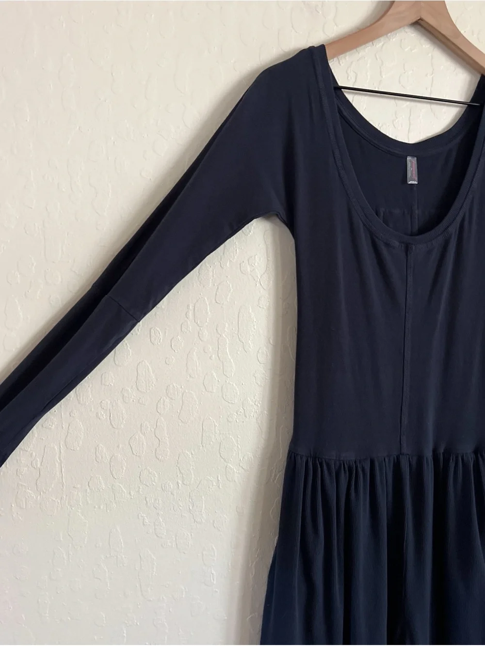 Free People Movement Hot Shot Wide-Leg Onesie Long Sleeve Jumpsuit Small Navy